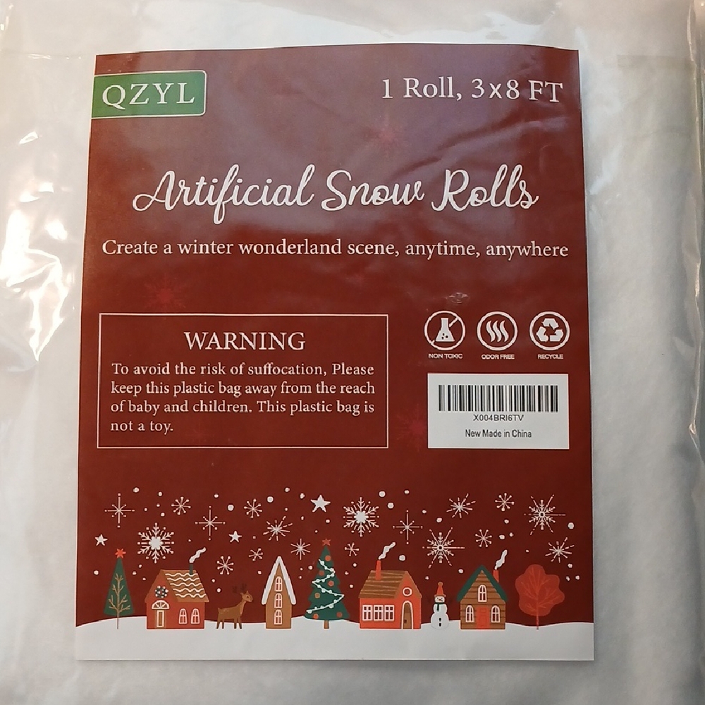 QZYL Artificial Snow Roll